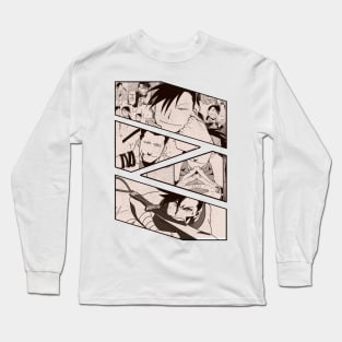 Ling Yao Greed Fullmetal Alchemist Brotherhood Hagane No Renkinjutsushi Manga Panel Long Sleeve T-Shirt